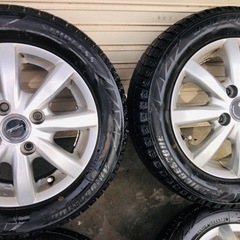 155/65R13 自動車用 日本製アルミ付きBLIZZAKスタッドレス 155/65R13