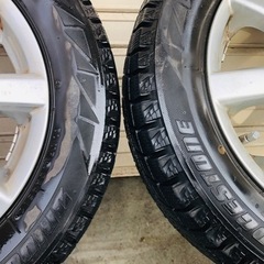 155/65R13 自動車用 日本製アルミ付きBLIZZAKスタッドレス 155/65R13