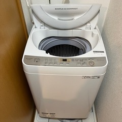 【取引中】洗濯機　SHARP (ES GE6C)