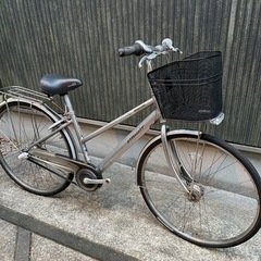 通勤通学自転車 27インチ カゴ/変速機/ライト付 定価10万円