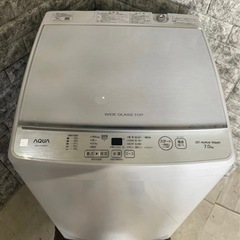 製造年2022年 AQUA洗濯機7.0㎏ エディオン購入品