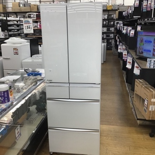 #K-44【ご来店頂ける方限定】MITUBISHIの6ドア冷凍冷蔵庫です