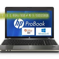 HP ProBook 4530s/Win10Pro/Office2021Pro/Photoshop/Illustrator/爆速