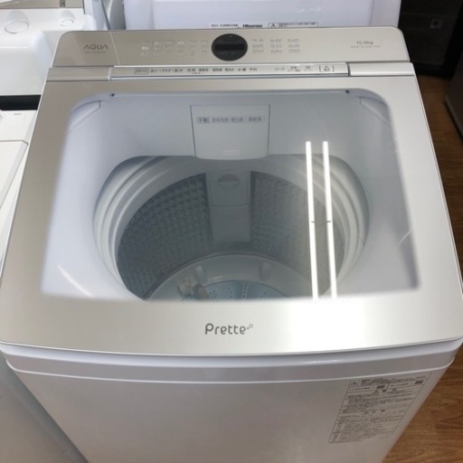 安心の一年保証付き【AQUA】2022年製 10.0kg 全自動洗濯機お売りします！