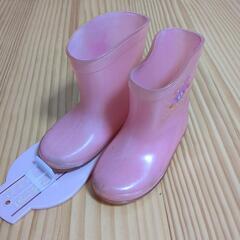キッズ15cm ピンクうさぎ長靴