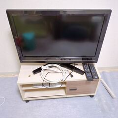 液晶テレビ　REGZA 32インチ　テレビ台付き