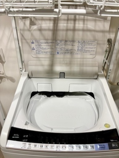 438 送料設置無料 日立乾燥機能付き洗濯機　8㌔ 1 9年製　冷蔵庫在庫あり 取りに来れる方限定！HITACHI（日立）の8.0kgの縦型洗濯乾燥機です！