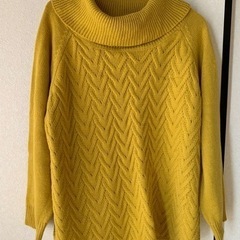 ゆったりセーター(3Lサイズ)からし色