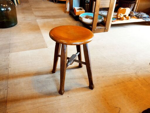 木製 丸椅子 スツール　/UJ-0738 北