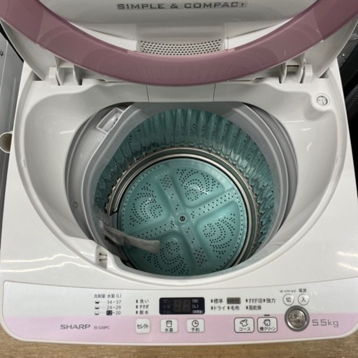 SHARP 全自動洗濯機　2015年製　ES-G55IC