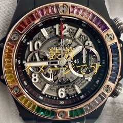 s1103539 ウブロ HUBLOT ベゼル オリジナル 時計 サファイア k10 10金 腕時計 ファッション ブランド 中古品