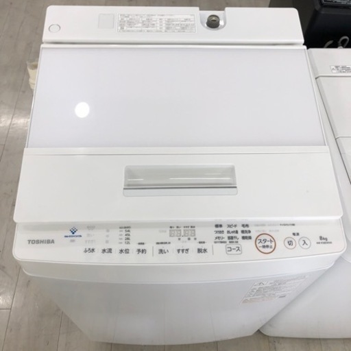 安心の6ヶ月保証付！！2021年製 TOSHIBA（トウシバ）全自動洗濯機 8.0kg 【トレファク堺福田店】