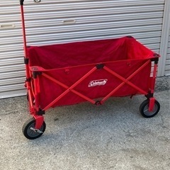 【折りたたみ⭕️レインコートカバー付】コールマン アウトドアワゴン🟡