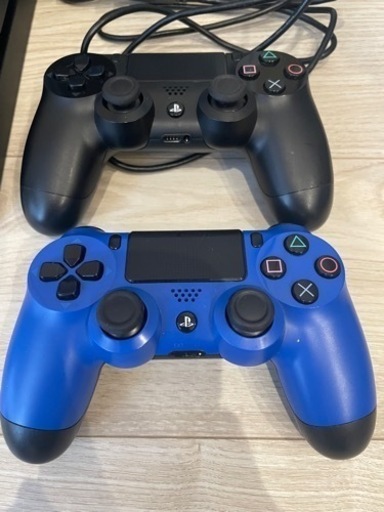 プレイステーション4 黒 500GBコントローラー2つ付き - プレイステーション