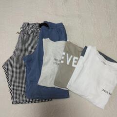 150㎝男の子半パン2枚、Tシャツ3枚