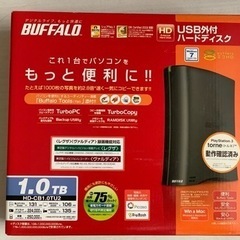 BUFFALO   HD-CB1.0TU2外付けハードディスク