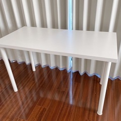 ② ニトリ　多様テーブル　白木目　デスク　120×59