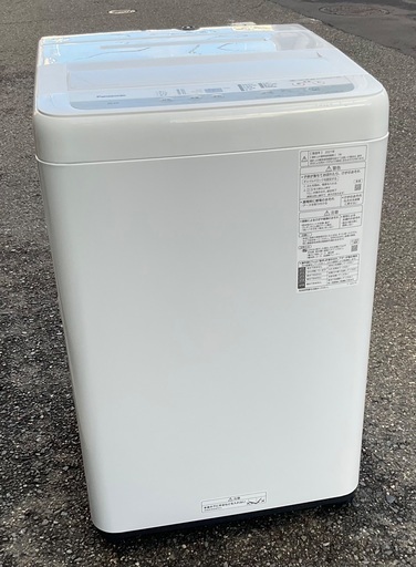 【RKGSE-083】特価！Panasonic/5kg/全自動洗濯機/NA-F50B14J/中古/2021年製/当社より近隣地域無料配達