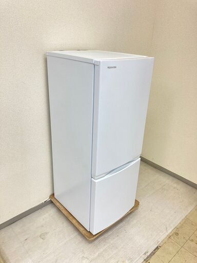 【綺麗】冷蔵庫TOSHIBA 153L 2021年製 GR-T15BS(W) 洗濯機AQUA 4.5kg 2021年製 AQW-S45J ND57875 NC55890