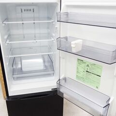 【恵庭】東芝　ノンフロン冷凍冷蔵庫　GR-S15BS　2020年製　153L　2ドア　ブラック　中古品　PayPay支払いOK！