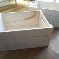 木製ボックス りんご箱 ホワイト