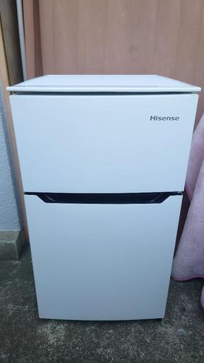 【美品】Hisense ハイセンス 2ドア冷凍冷蔵庫 HR-B95A 2018年製【近隣送料無料】