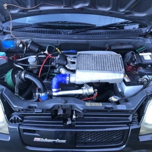 Kei アルトワークスK6A新規格RX-7(FC-3S)流用大容量インタークーラー  