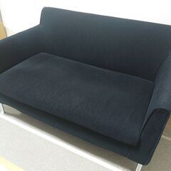 【ネット決済】NOYESのソファ 2人掛け 黒 カバークリーニング可能