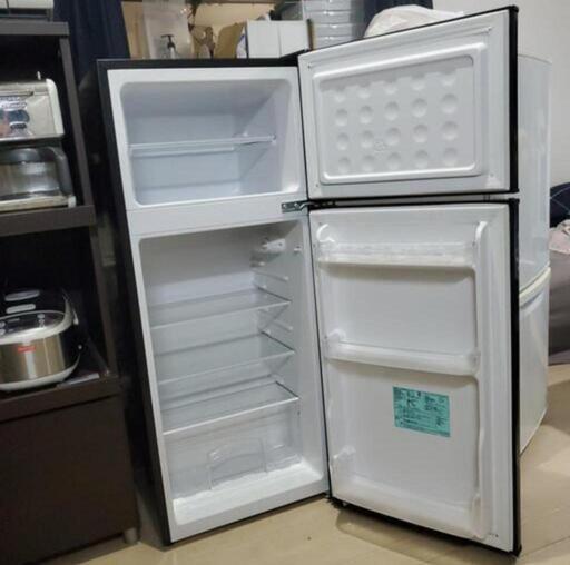 2020年製 ハイアール 130L 2ドア冷蔵庫（直冷式）ブラック【右開き】Haier JR-N130A②