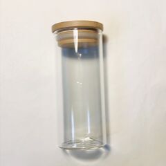 （お話中）ガラスキャニスター ガラス製ポット 入れ物 食器 容器