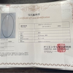 ブルーダイヤトップ0.89ctネックレス15.7ctストッパー0.19ctです。