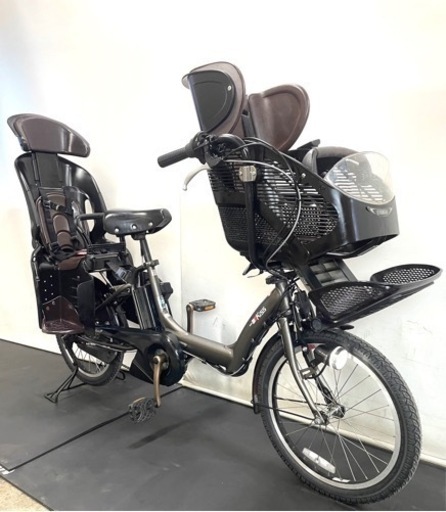 関東全域送料無料　業界最長12ヶ月保証　電動自転車　ヤマハ　パスキッスミニ　20インチ 8.7ah パワフル　グレー色