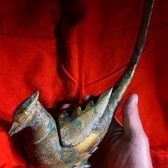 骨董　シャビー　アンティーク　日本の国鳥の香炉