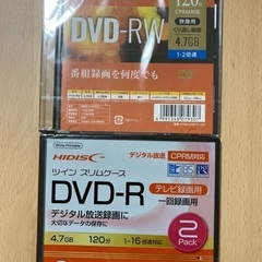DVD-RWとDVD-R(購入者様決定)
