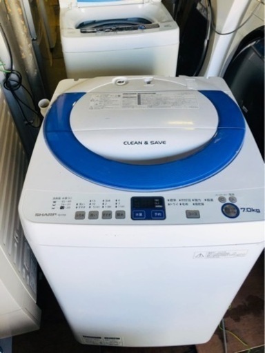 福岡市内配送設置無料　SHARP　全自動洗濯機 7.0ｋｇ　ヤマダ電機オリジナル　ES-T706-A