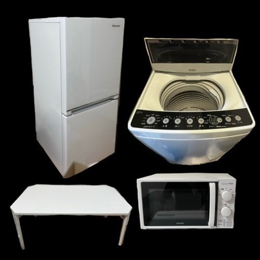 【一人暮らし 単身 セット】洗濯機 冷蔵庫 冷凍庫 電子レンジ ローテーブル 炊飯器