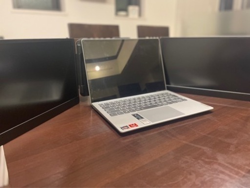 Kwumsy トリプルポータブルモニター 14インチ パソコンで快適に構築