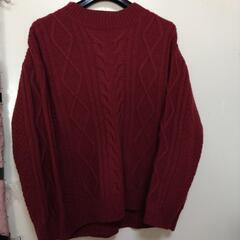 ❗値下げ中❗赤色系統の落ち着いた色のセーター