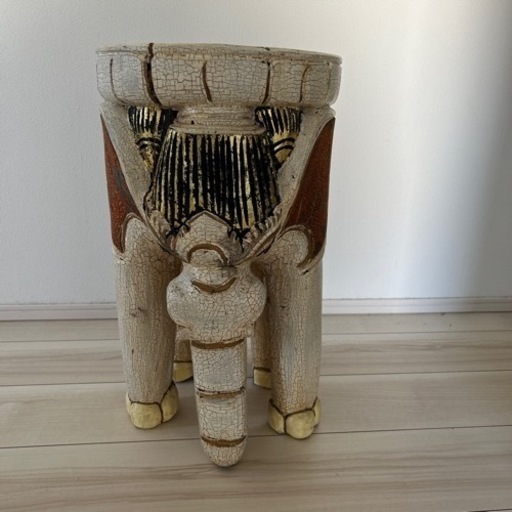 アジアン家具　丸椅子　象