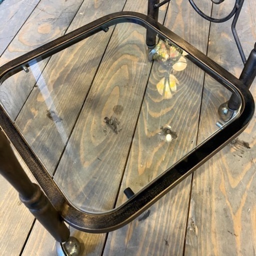 北海道 帯広 アンティーク ガラス サイドテーブル モノココ 花台  