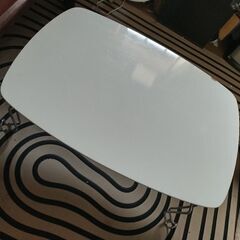 【ネット決済・配送可】ニトリ　折り畳みテーブル　ホワイト