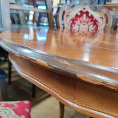 【愛品倶楽部柏店】ダイニング5点セット ロココ調