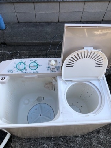 大人気！格安！　2層式洗濯機　AQUA AQW-N351(HS) ホワイト　2017年