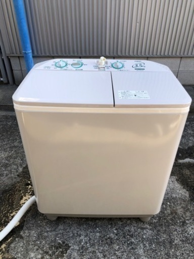 大人気！格安！　2層式洗濯機　AQUA AQW-N351(HS) ホワイト　2017年