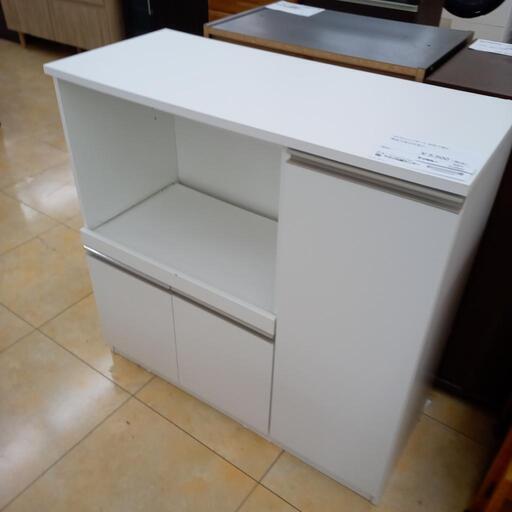★ジモティ割あり★  ミドルレンジボード ホワイト H89×D39.5×W90 クリーニング済み OJ2644 ☆ジモティ割あり☆ ミドルレンジボード ホワイト H89×D39.5×W90