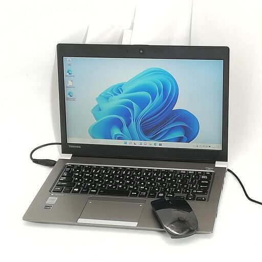 送料無料 新品無線マウス付 高速SSD 13.3型 ノートパソコン 東芝 R63/Y 中古良品 第5世代 i5 4GB 無線 Bluetooth Webカメラ Windows11 Office