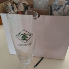 【無料】ハートランドビールのグラス 6個 中古品