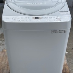 送料・設置込み 洗濯機 7kg SHARP 2019年