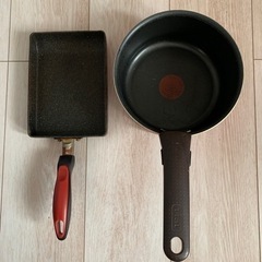 ティファール鍋+くっつかない卵焼用　　IH不可　ガス火専用