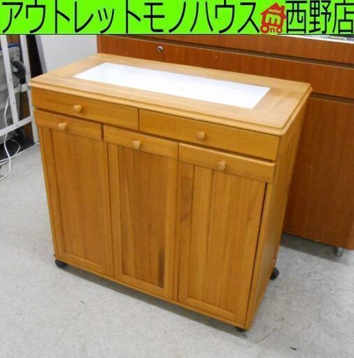 未使用展示品☆送料込☆カントリー調家具⭐️オシャレなゴミ箱☆